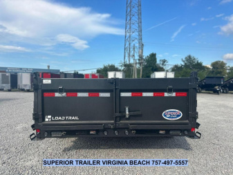 New 2026 Load Trail 7X16 14K Low Pro w/ 2' Sides Dump Trailer