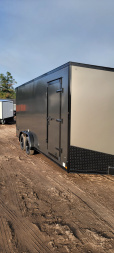 New 2026 US Cargo 7.5X18 7K UTV CHARCOAL BLACKOUT Cargo / Enclosed Trailer