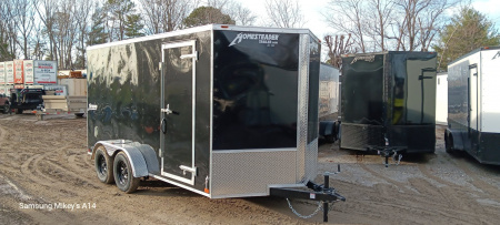 New 2026 Homesteader Trailers / 714IT Intrepid / 6'6  Interior Height / .030 Black Aluminum / Ramp Rear Door / 32  Side Door