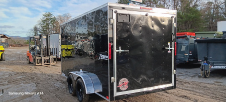 New 2026 Homesteader Trailers / 714IT Intrepid / 6'6" Interior Height / .030 Black Aluminum / Ramp Rear Door / 32" Side Door