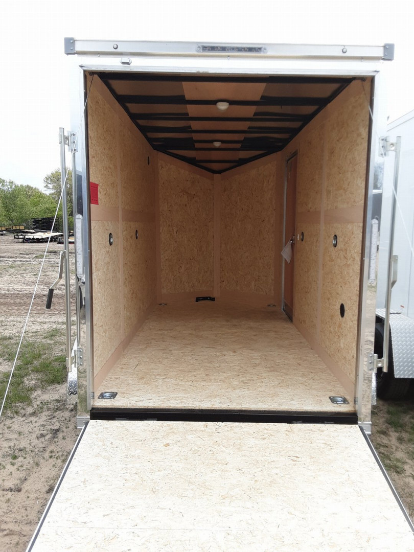 New 2026 Stealth Trailers 6X12 ENCLOSED WHITE W/RAMP Cargo / Enclosed Trailer
