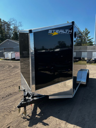 New 2026 Stealth Trailers 7x14 7K 7' TALL BLACK Cargo / Enclosed Trailer