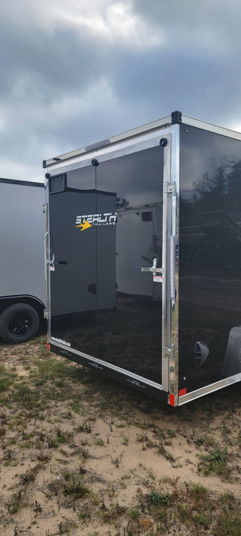 New 2026 Stealth Trailers 7X12 3.5K 7' TALL RAMP BLACK Cargo / Enclosed Trailer