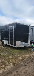 New 2026 Stealth Trailers 7X12 3.5K 7' TALL RAMP BLACK Cargo / Enclosed Trailer