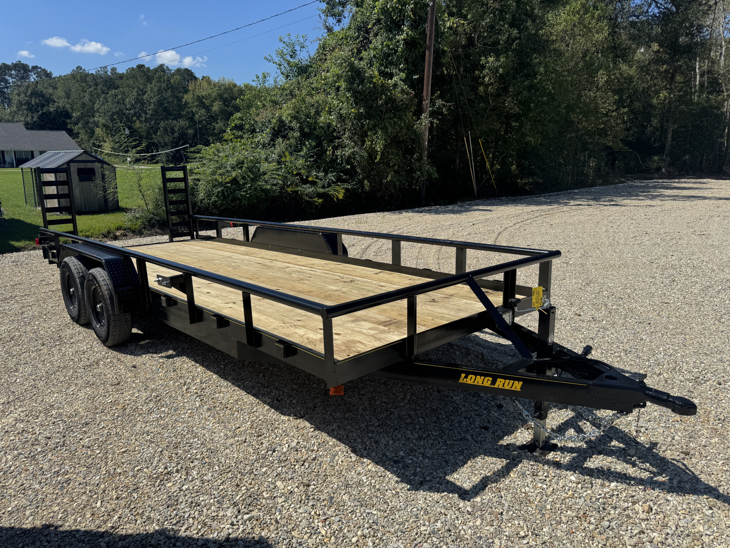 New 2025 Long Run 7x20 Pipetop 10K GVWR Utility Trailer