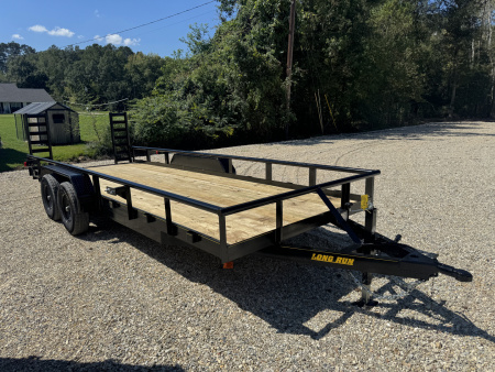New 2025 Long Run 7x20 Pipetop 10K GVWR Utility Trailer