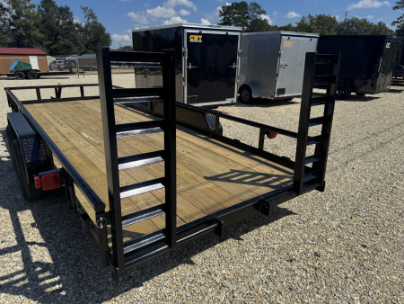 New 2025 Long Run 7x20 Pipetop 10K GVWR Utility Trailer
