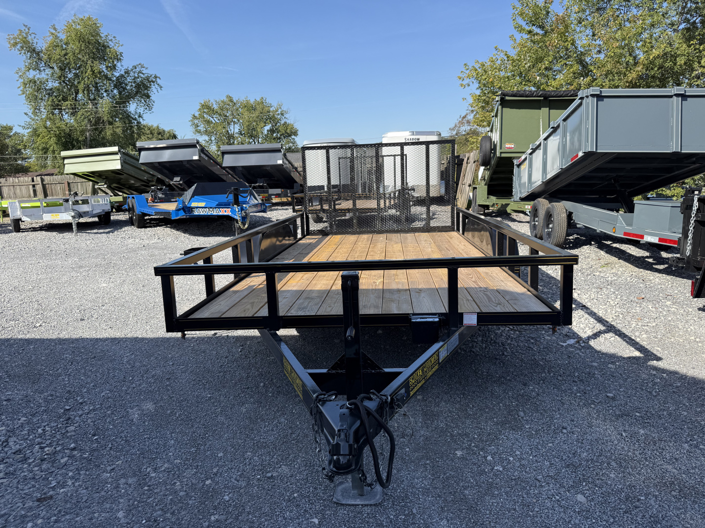 New 2025 P & T Trailers 7K 82X14 TUBE 2 BRAKE'S TUBE 7K JACK Utility Trailer