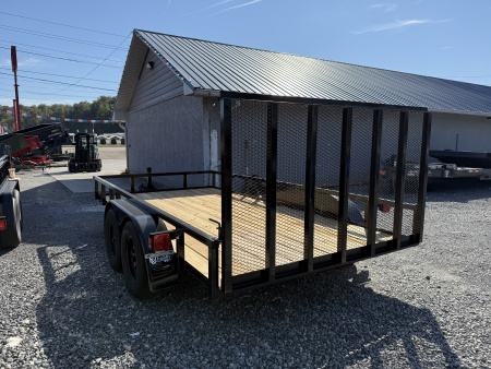 New 2025 P & T Trailers 7K 82X14 TUBE 2 BRAKE'S TUBE 7K JACK Utility Trailer