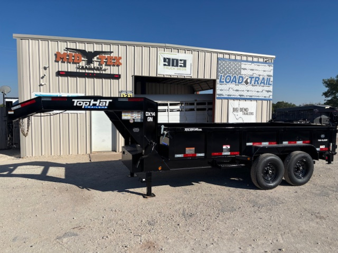 New 2026 Top Hat DX 14' x 83" Gooseneck Dump Trailer