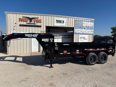 New 2026 Top Hat DX 14' x 83" Gooseneck Dump Trailer