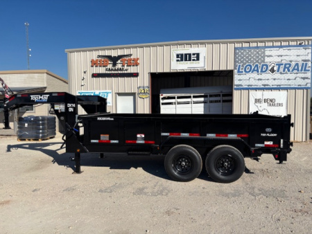 New 2026 Top Hat DX 14' x 83" Gooseneck Dump Trailer