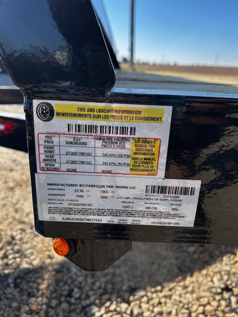 New 2026 H&H Trailers 82"X20' 7K CAR/UTILITY HAULER REAR LADDER STYLE GATE Car / Racing Trailer