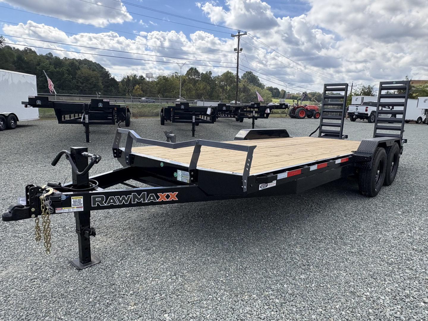 New 2026 RawMaxx 20' 14k Equipment Trailer w/Fold Up Ramps