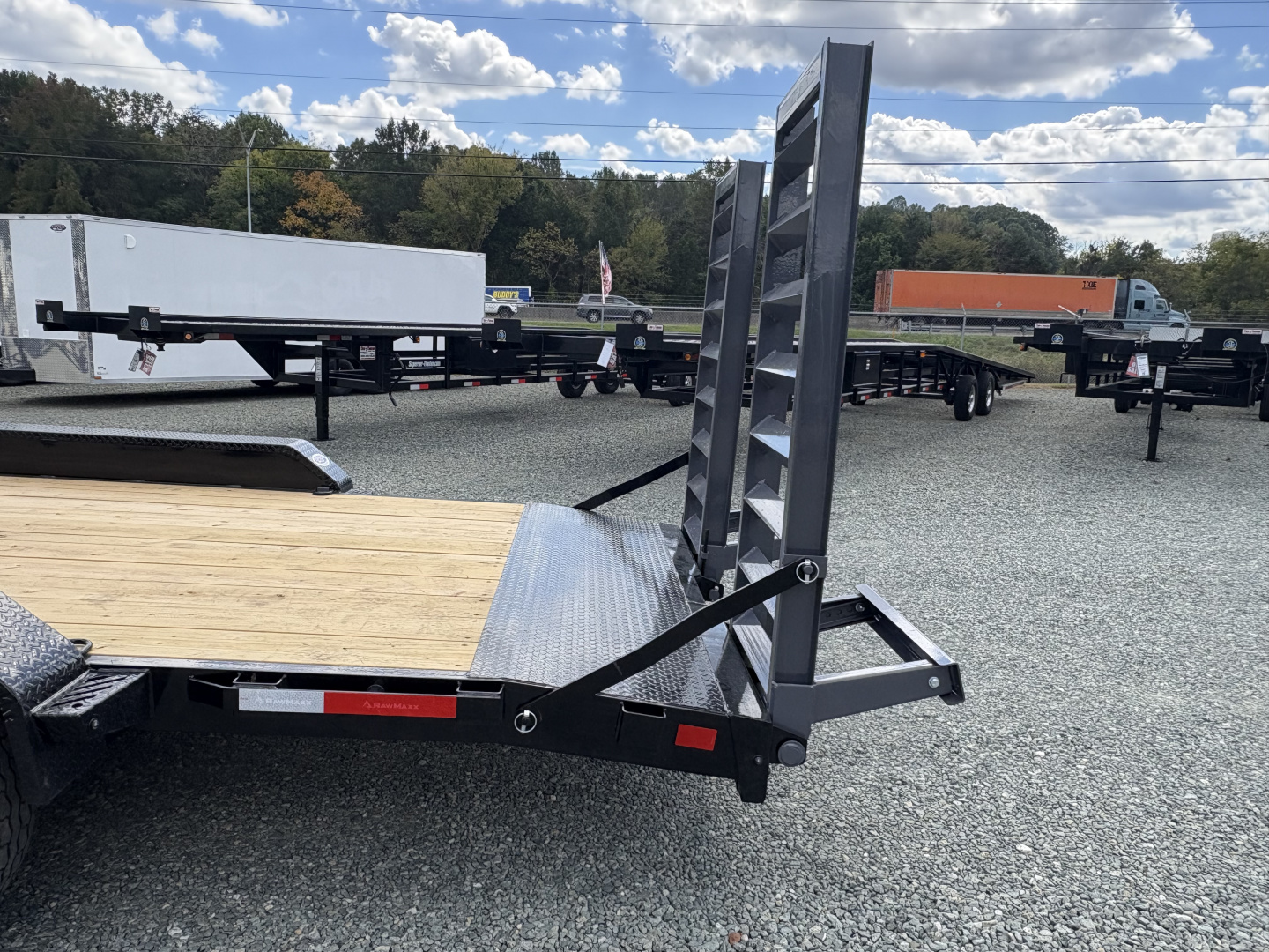 New 2026 RawMaxx 20' 14k Equipment Trailer w/Fold Up Ramps