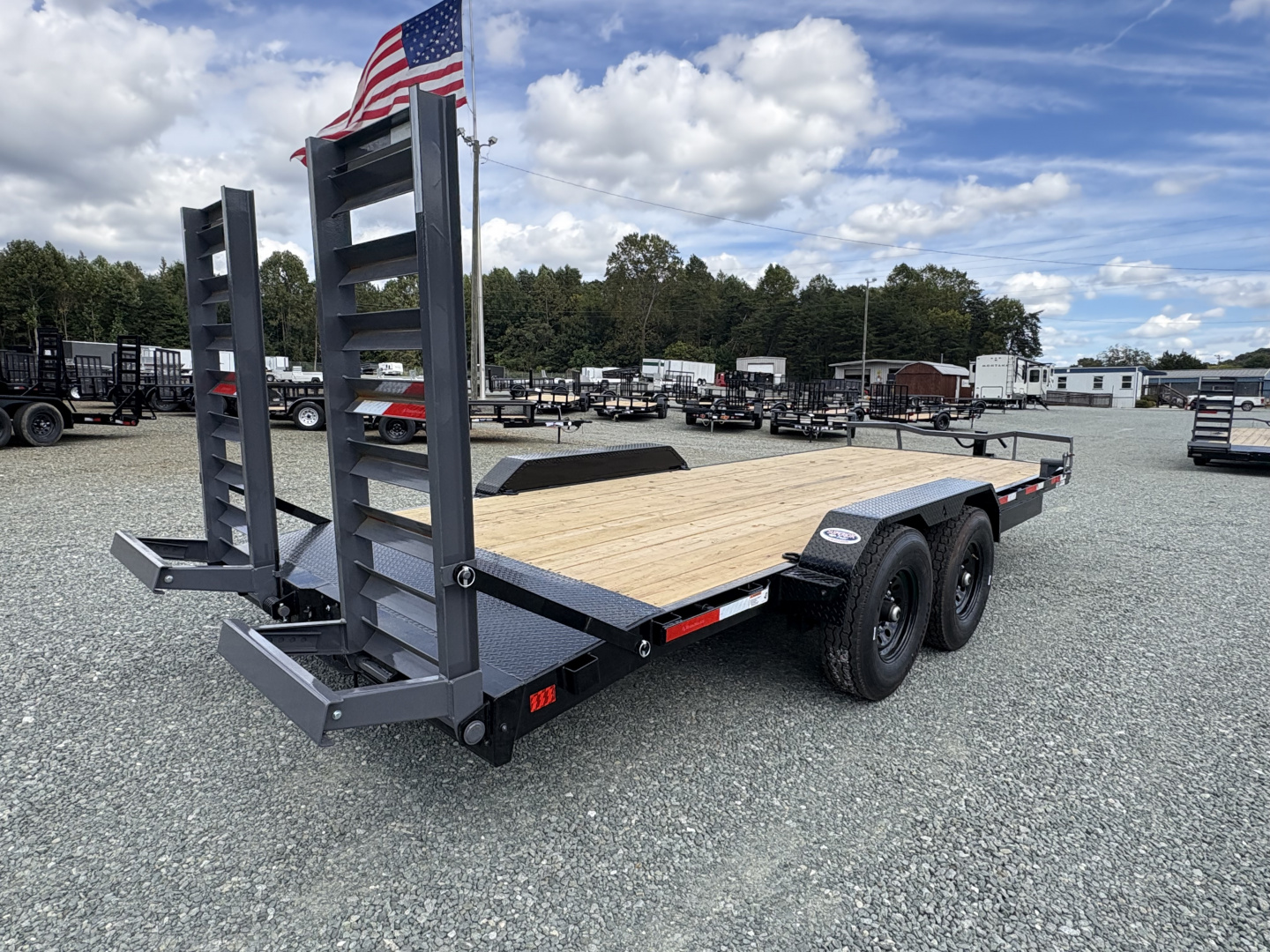 New 2026 RawMaxx 20' 14k Equipment Trailer w/Fold Up Ramps