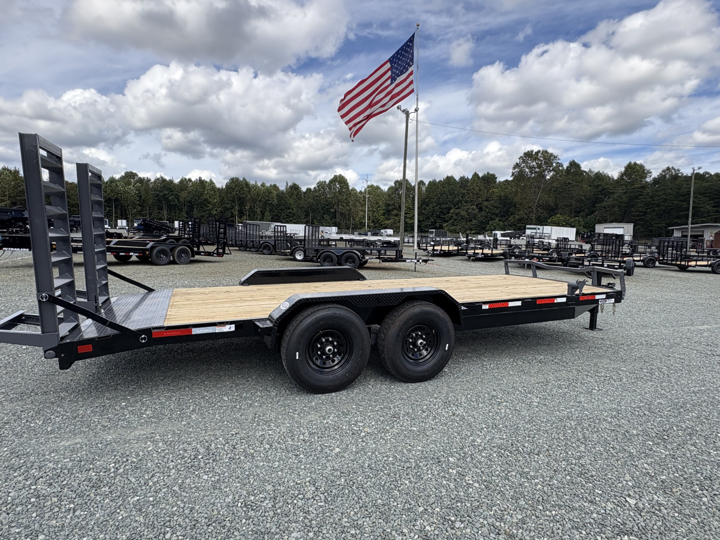 New 2026 RawMaxx 20' 14k Equipment Trailer w/Fold Up Ramps