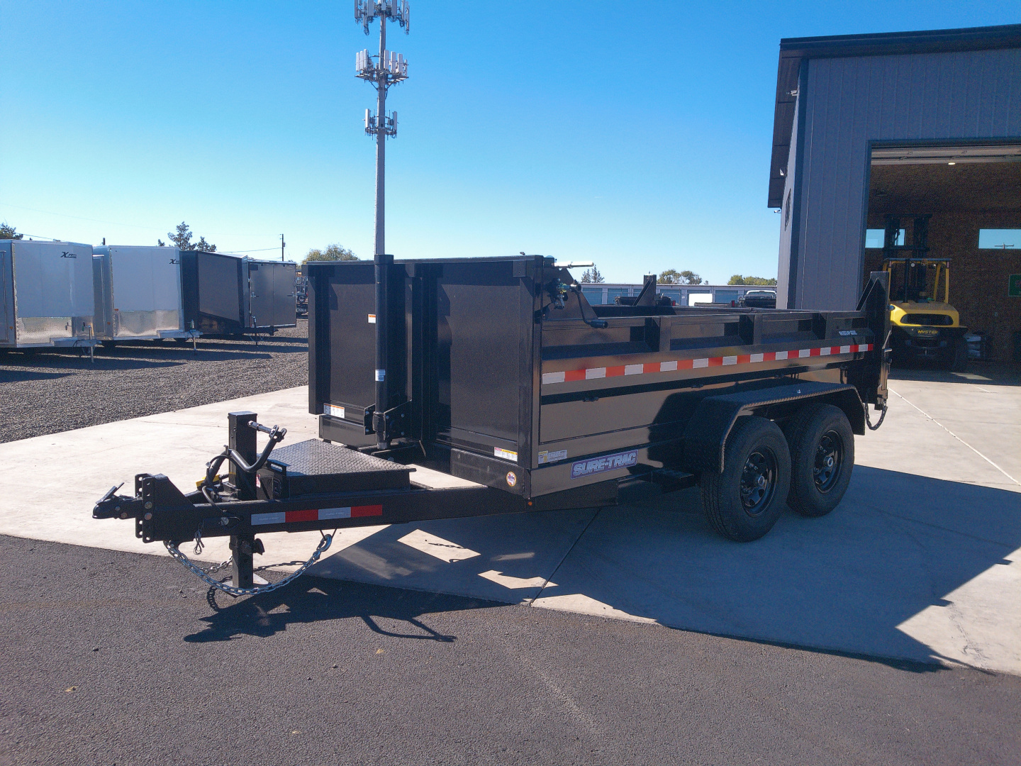 New 2025 Sure-Trac 7x12 Telescopic Dump 12K GVWR