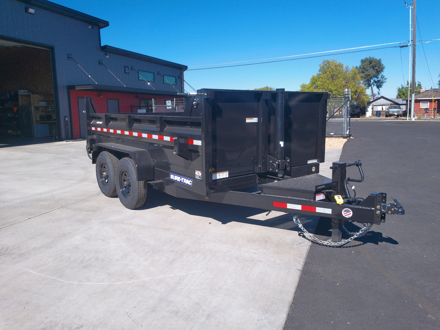 New 2025 Sure-Trac 7x12 Telescopic Dump 12K GVWR