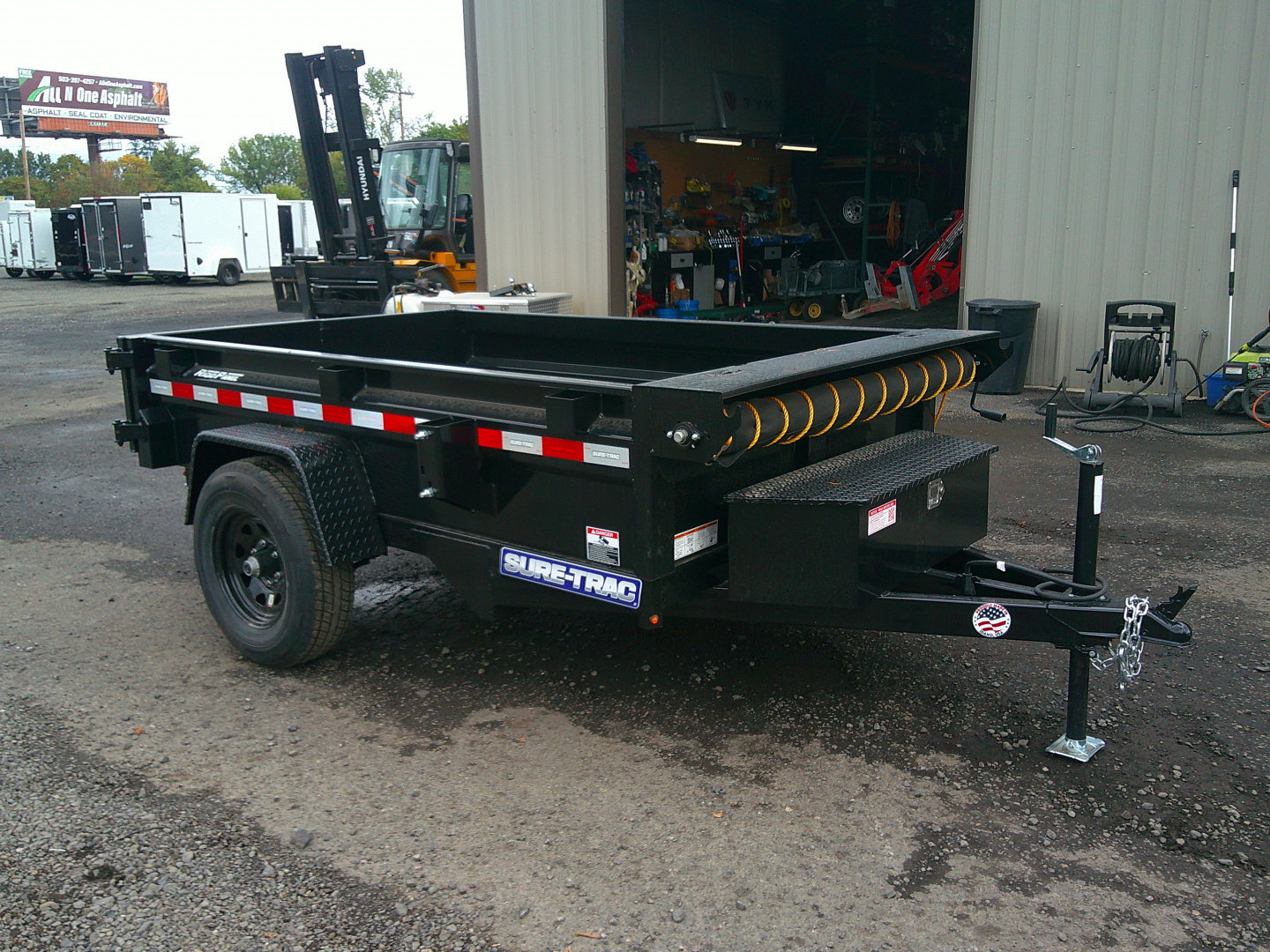 New 2026 Sure-Trac 5x8 5K Dump Trailer