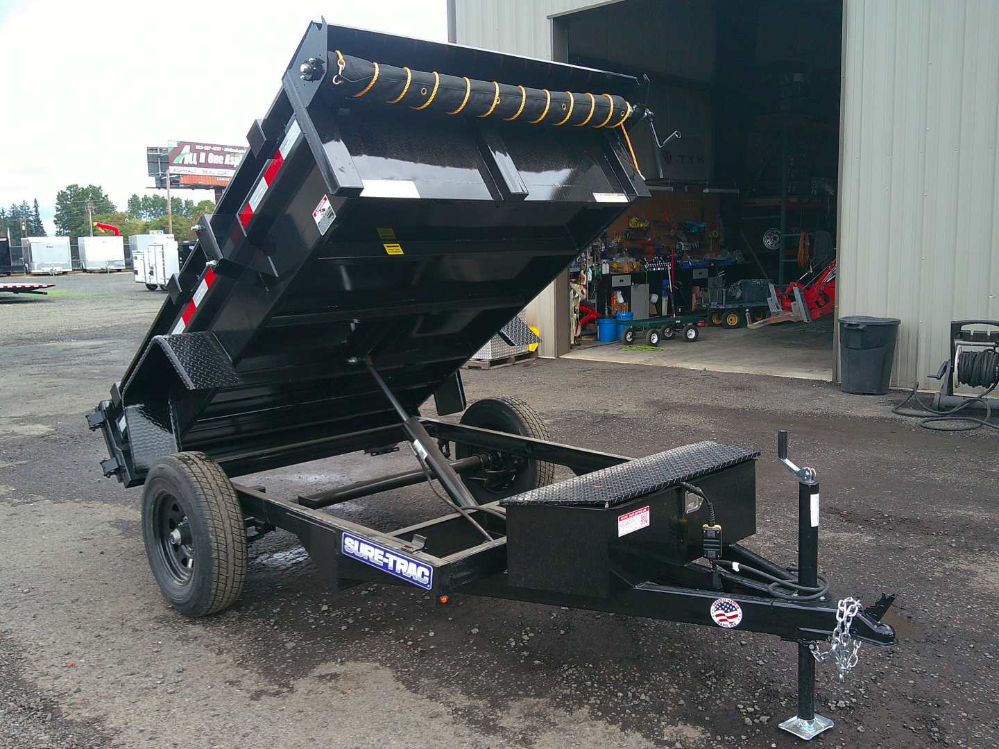 New 2026 Sure-Trac 5x8 5K Dump Trailer