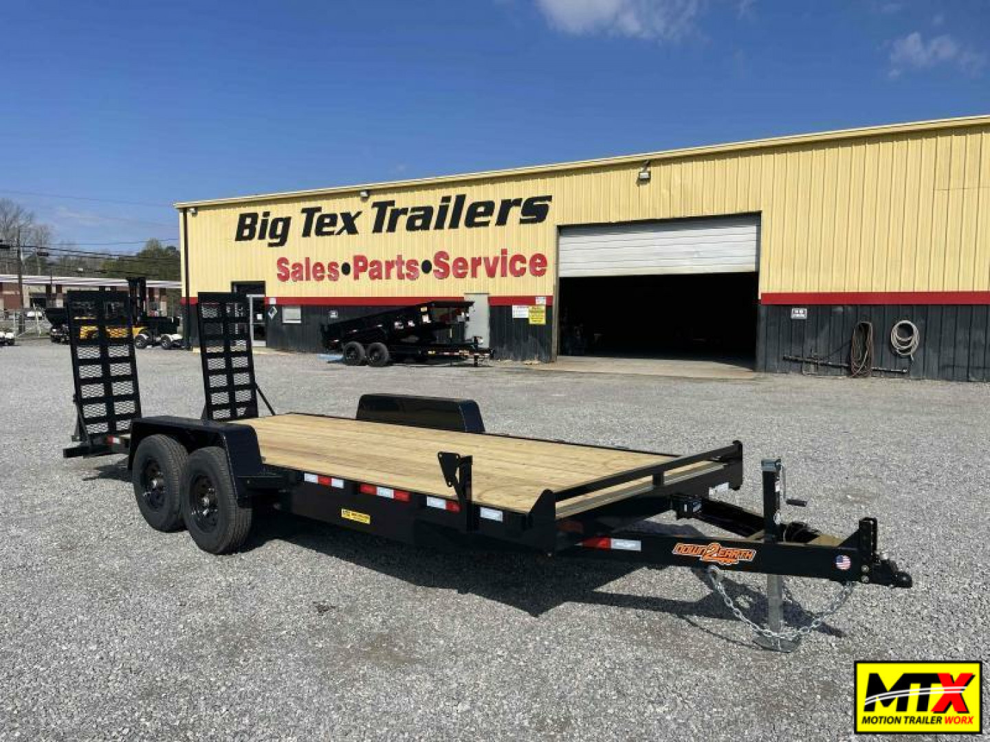 New 2026 Down 2 Earth Trailers 20ft 14K w/ Fold Up Ramps Utility Trailer