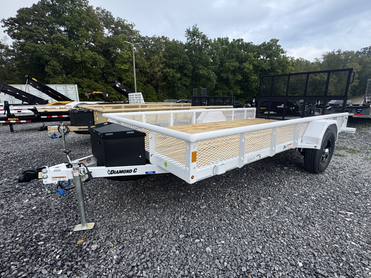 New 2026 Diamond C PSA106 Utility Trailer 6’11”X14’ 6K G.V.W.R. BI FOLD GATE ALUMINUM RIMS