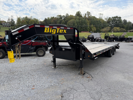 Used 2026 Big Tex Trailers 22GN GOOSENECK TRAILER 20+5 MEGA RAMPS