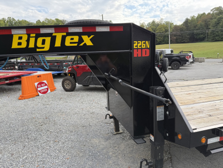 Used 2026 Big Tex Trailers 22GN GOOSENECK TRAILER 20+5 MEGA RAMPS