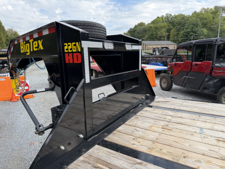 Used 2026 Big Tex Trailers 22GN GOOSENECK TRAILER 20+5 MEGA RAMPS