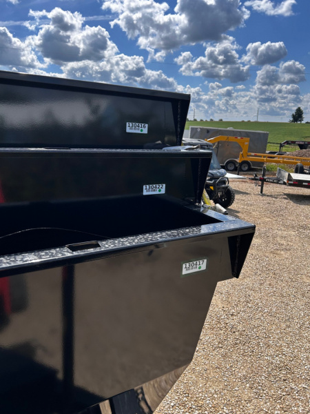 New 2025 MAXX-D ROX roll off dumpster complete package trailer and x3-4' sided bins Dump Trailer