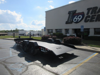 Used 2024 Sure-Trac 7 x 18 Drop Deck NSTDDE8018-BP-154 Tilt Trailer 15.4K