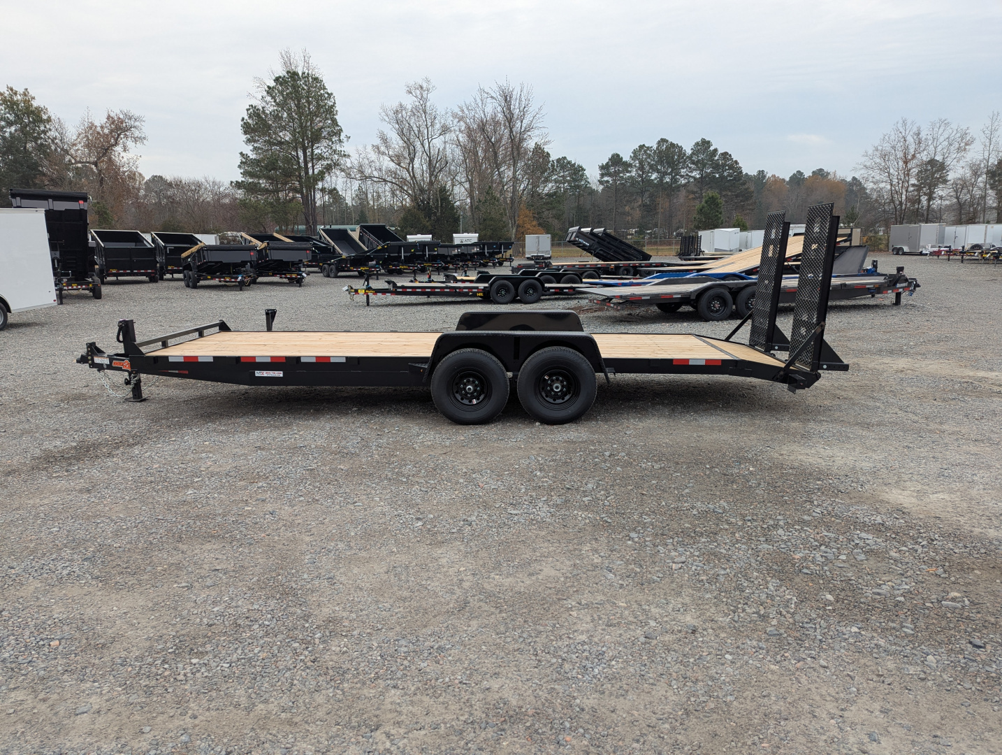 New 2026 Down 2 Earth Trailers 22ft 14K w/ Fold Up Ramps Utility Trailer
