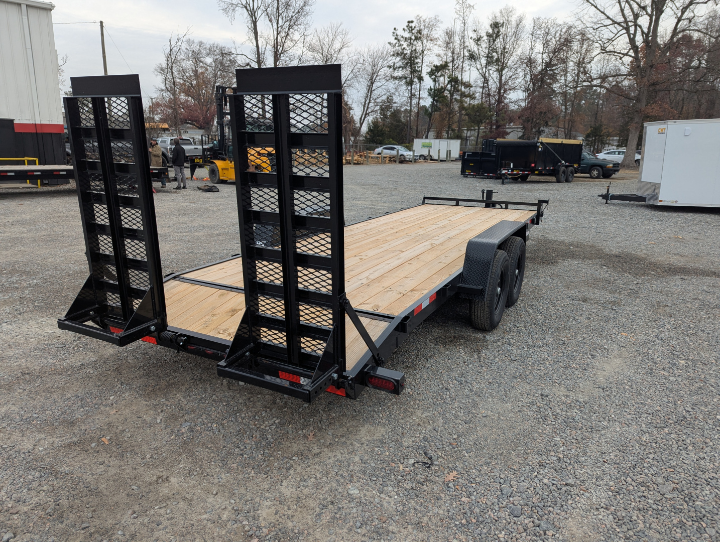 New 2026 Down 2 Earth Trailers 22ft 14K w/ Fold Up Ramps Utility Trailer
