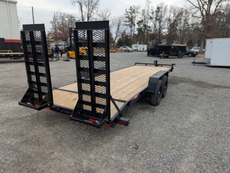 New 2026 Down 2 Earth Trailers 22ft 14K w/ Fold Up Ramps Utility Trailer