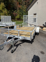 New 2026 Black Rhino EXS 6 X 12 Aluminum Utility Trailer