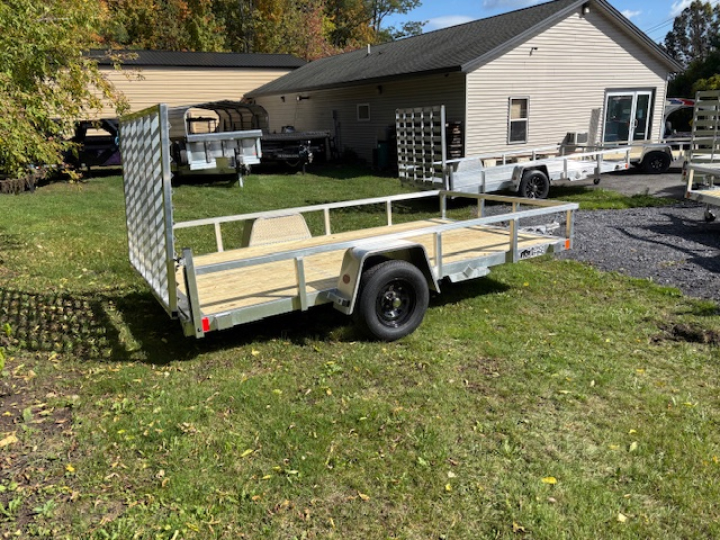 New 2026 Black Rhino EXS 7 X 12 Aluminum Utility Trailer