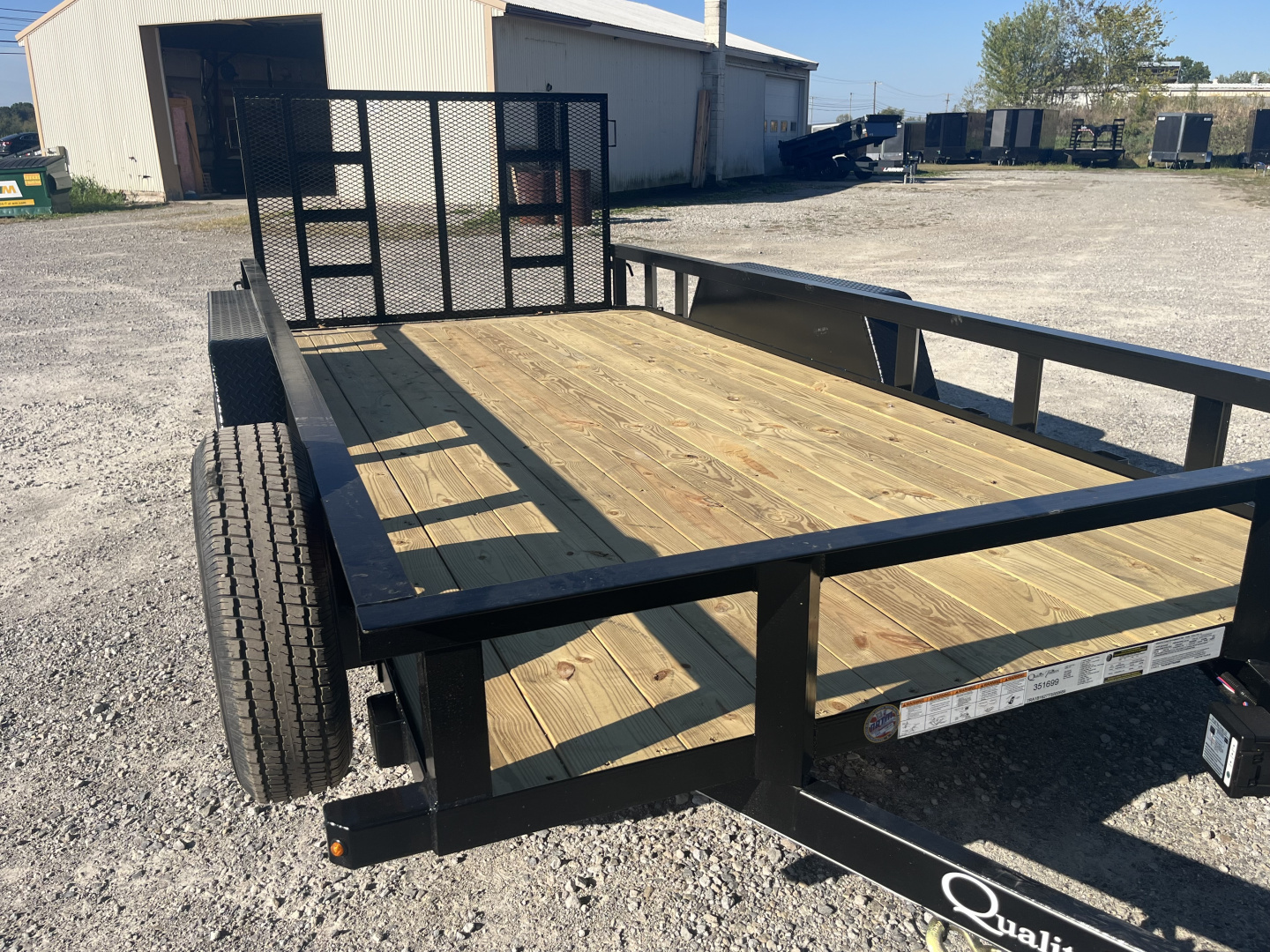 New 2026 Quality Trailers 82X16 Utility Trailer Gen Duty