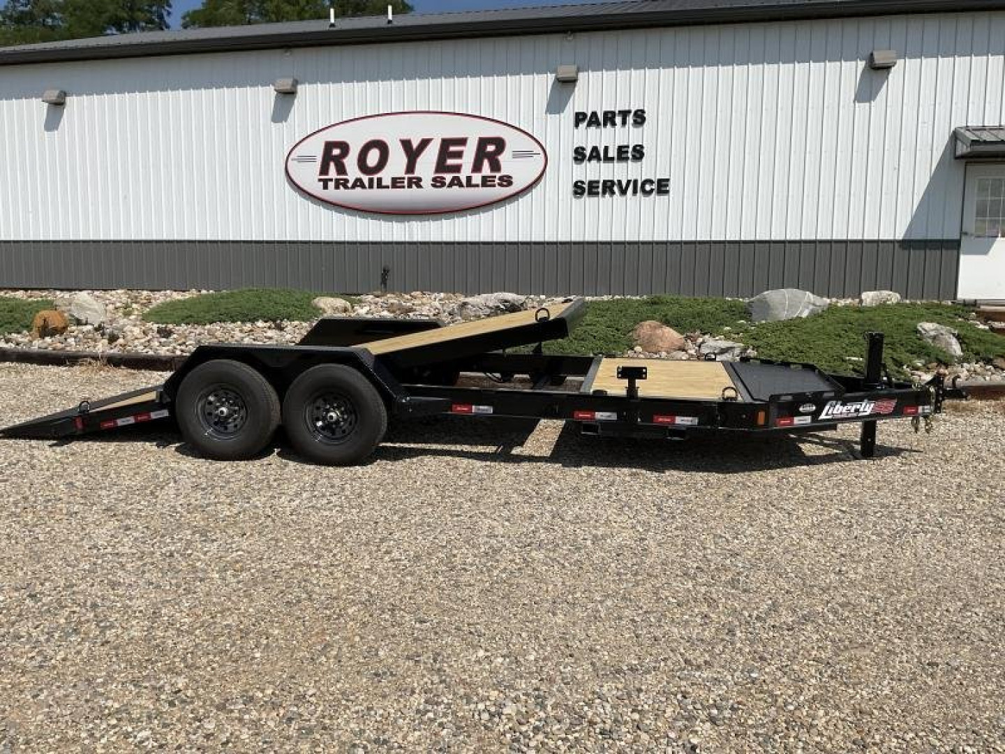 New 2026 Liberty 20' Tilt Trailer 8" I BEAM 15.4K (16' tilt +4' stationary)