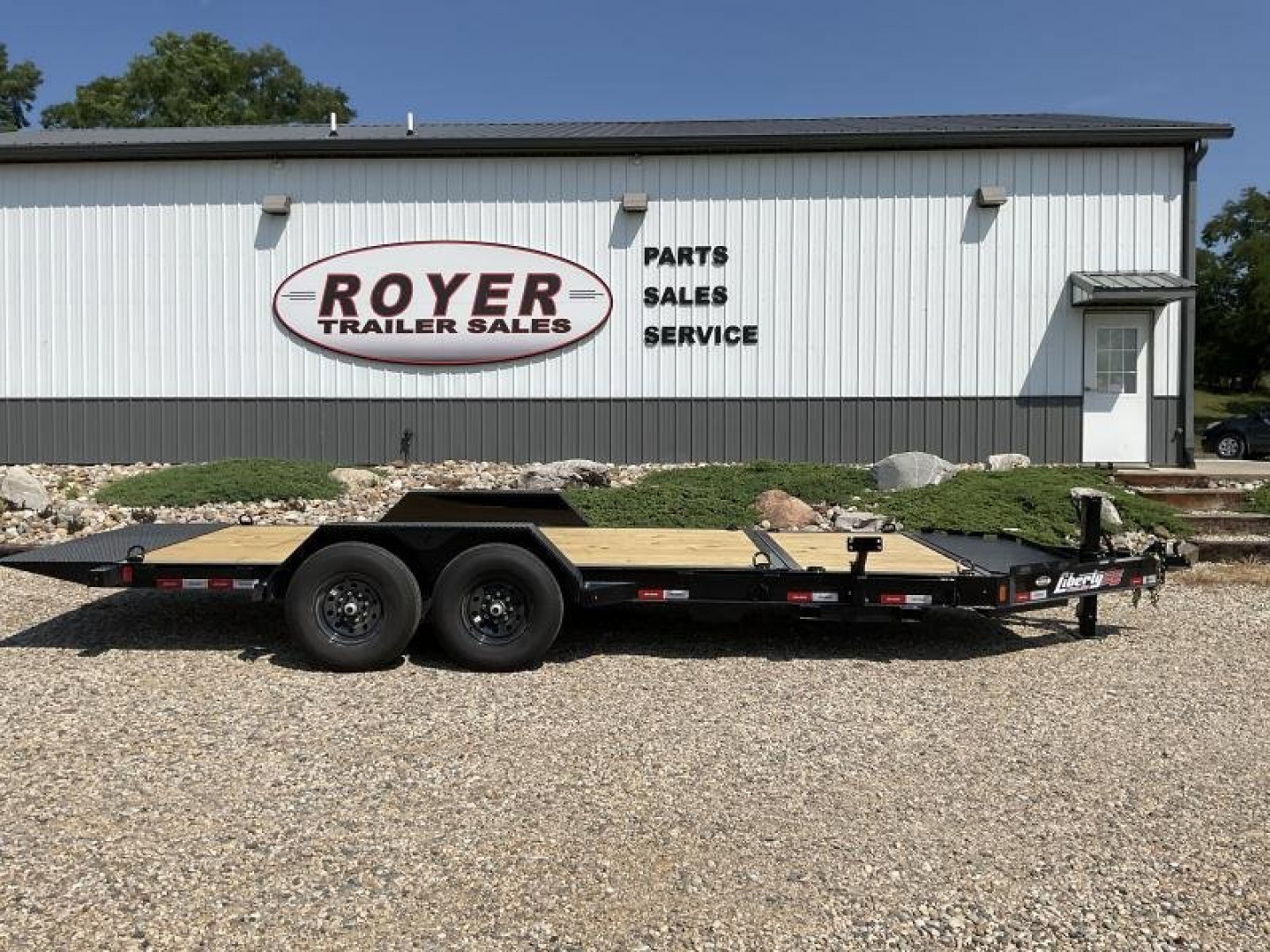 New 2026 Liberty 20' Tilt Trailer 8" I BEAM 15.4K (16' tilt +4' stationary)