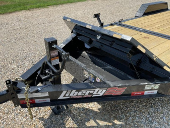 New 2026 Liberty 20' Tilt Trailer 8" I BEAM 15.4K (16' tilt +4' stationary)