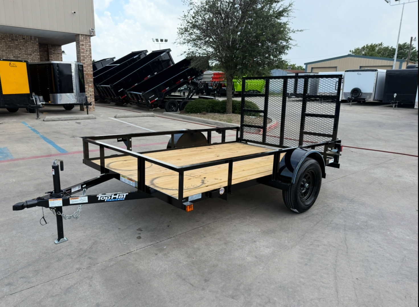 New 2025 TOP HAT 6.5x10 DSA Utility Trailer