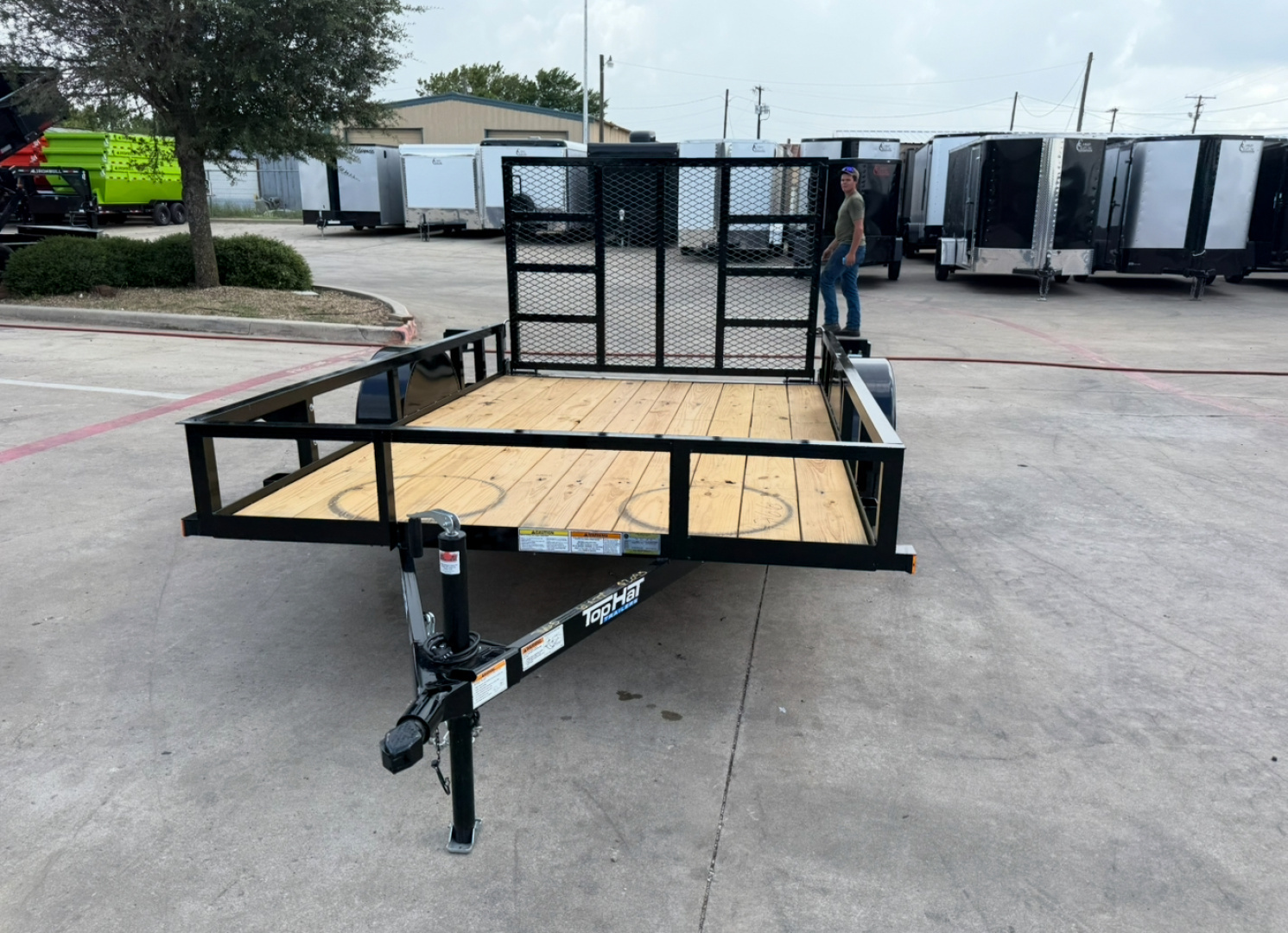New 2025 TOP HAT 6.5x10 DSA Utility Trailer