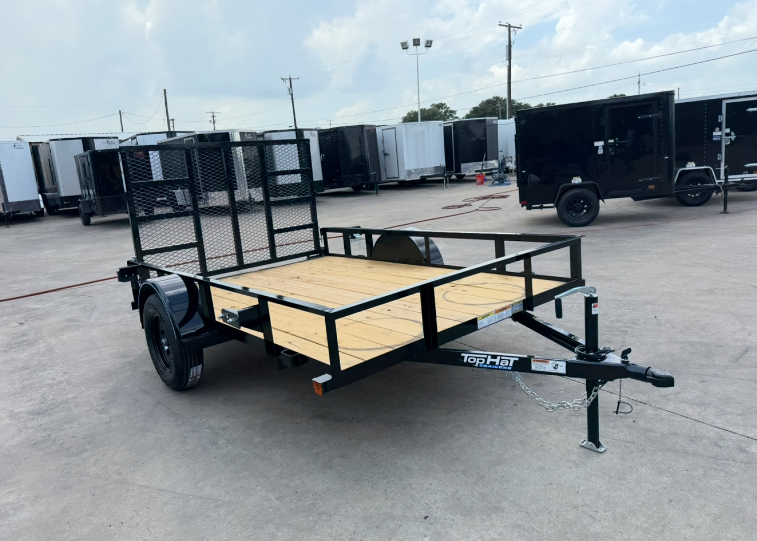 New 2025 TOP HAT 6.5x10 DSA Utility Trailer