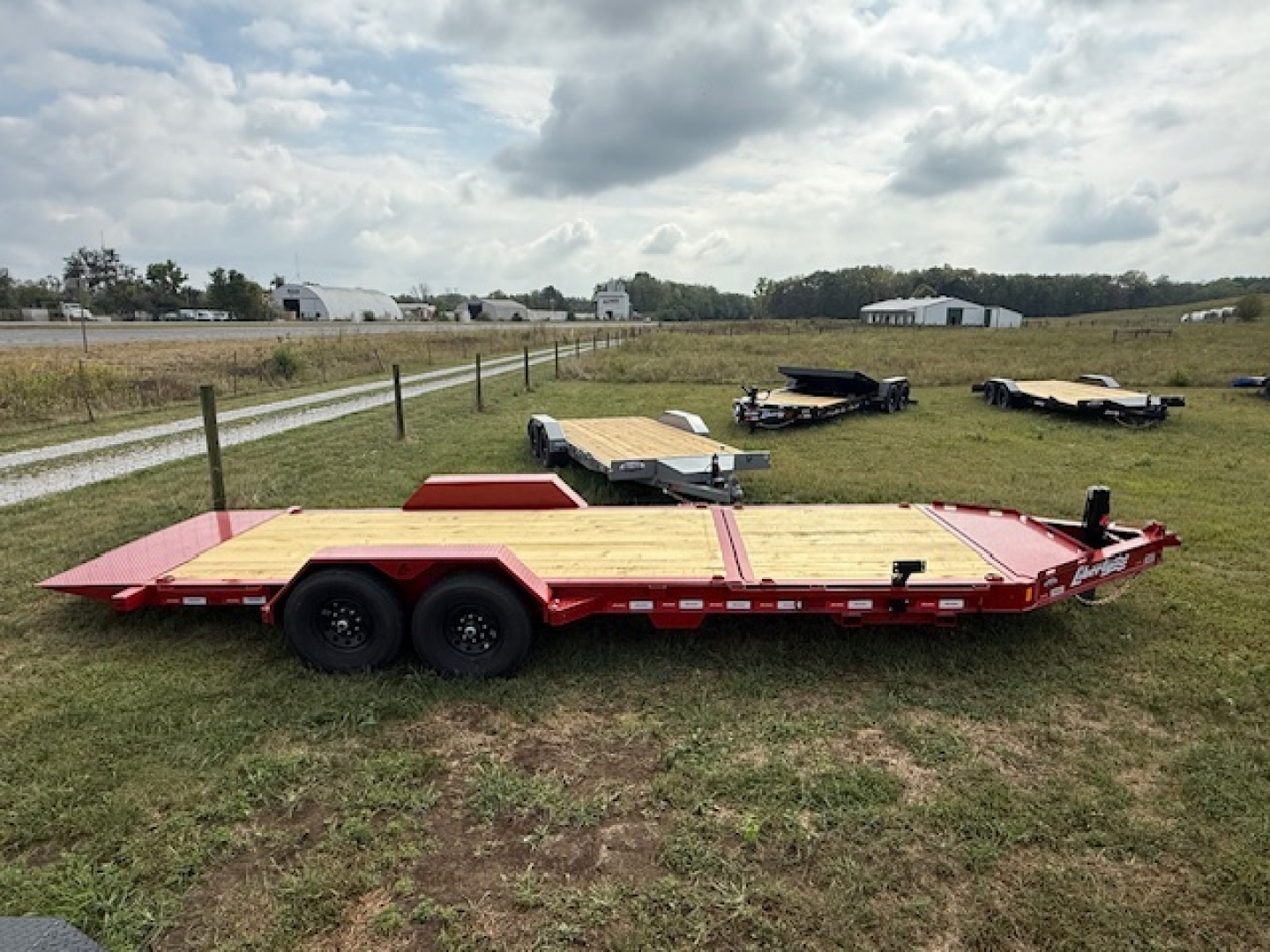 New 2026 Liberty 22' Tilt Trailer 8" I BEAM 15.4K w/ HYDRAULIC JACK (16' tilt +6' stationary)
