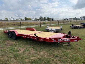 New 2026 Liberty 22' Tilt Trailer 8  I BEAM 15.4K w/ HYDRAULIC JACK (16' tilt +6' stationary)