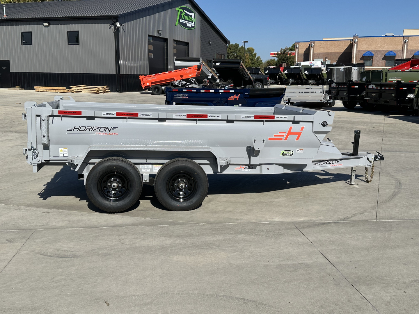 New NEW 2026 Horizon 12’x77”X24” HZ6 Dump Trailer 2-5200 lb axles = 10K