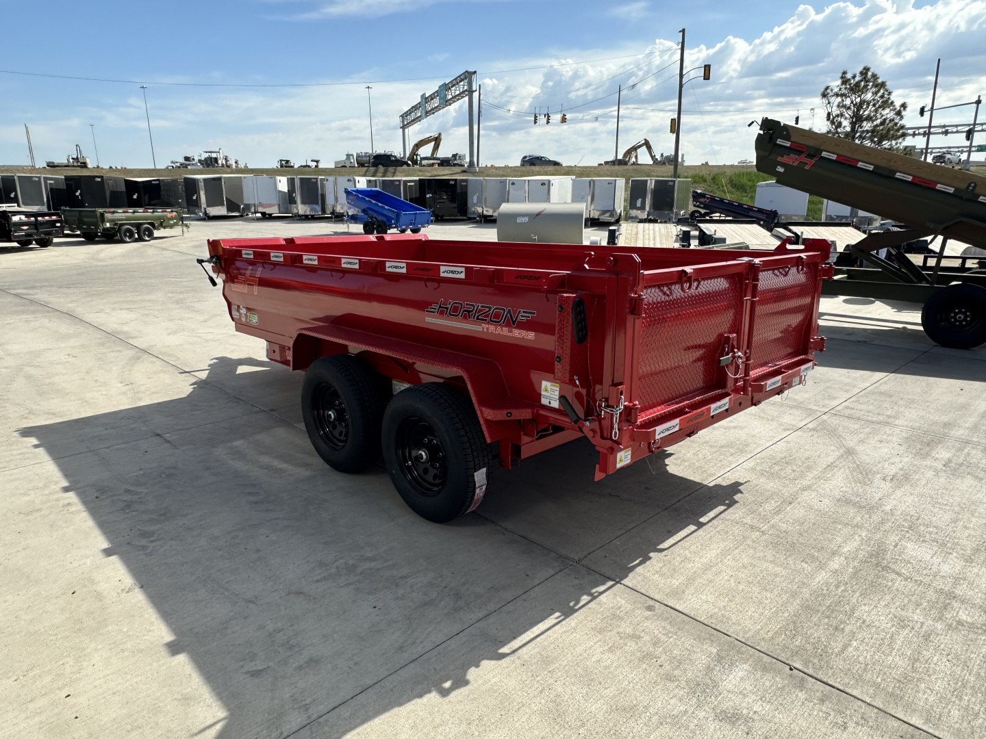 New NEW 2026 Horizon 12’x77”X24” HZ6 Dump Trailer 2-5200 lb axles = 10K