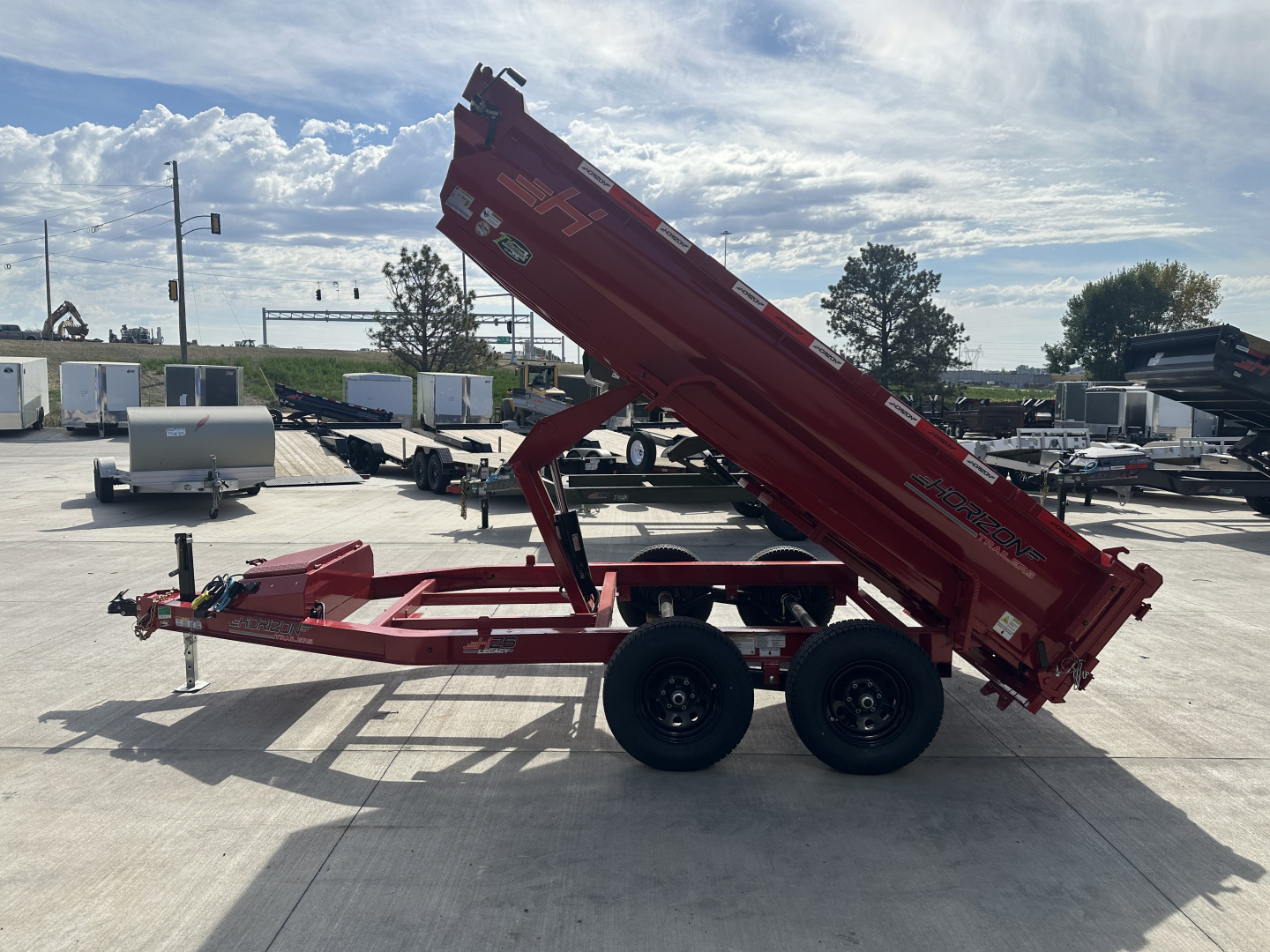 New NEW 2026 Horizon 12’x77”X24” HZ6 Dump Trailer 2-5200 lb axles = 10K