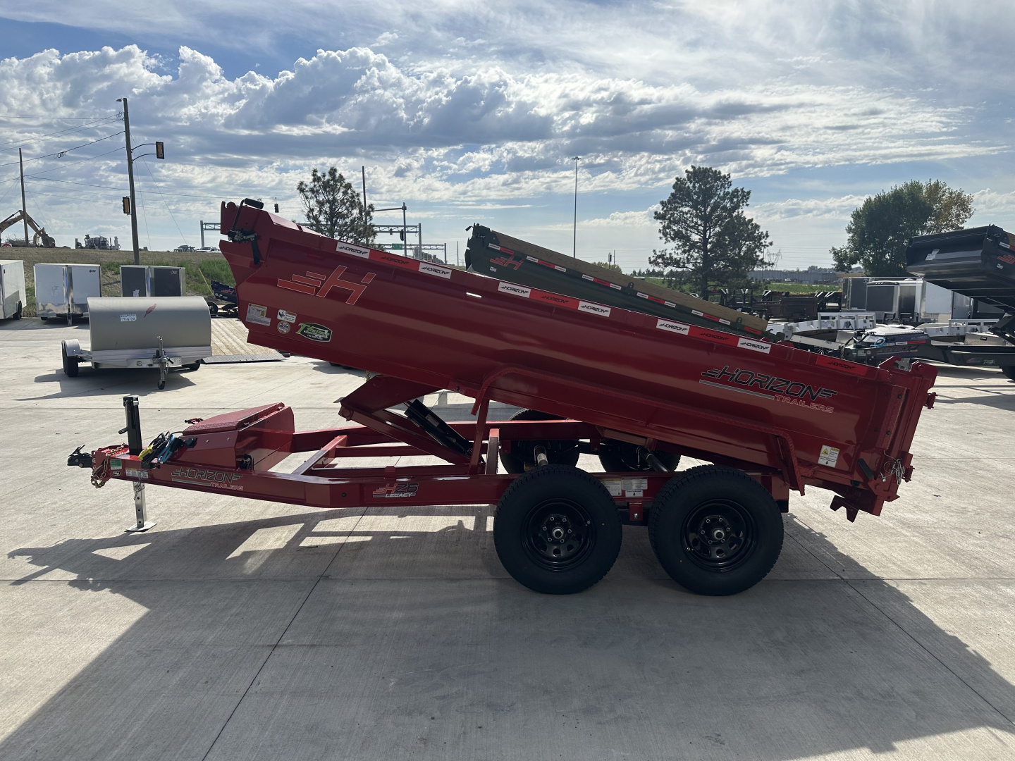 New NEW 2026 Horizon 12’x77”X24” HZ6 Dump Trailer 2-5200 lb axles = 10K